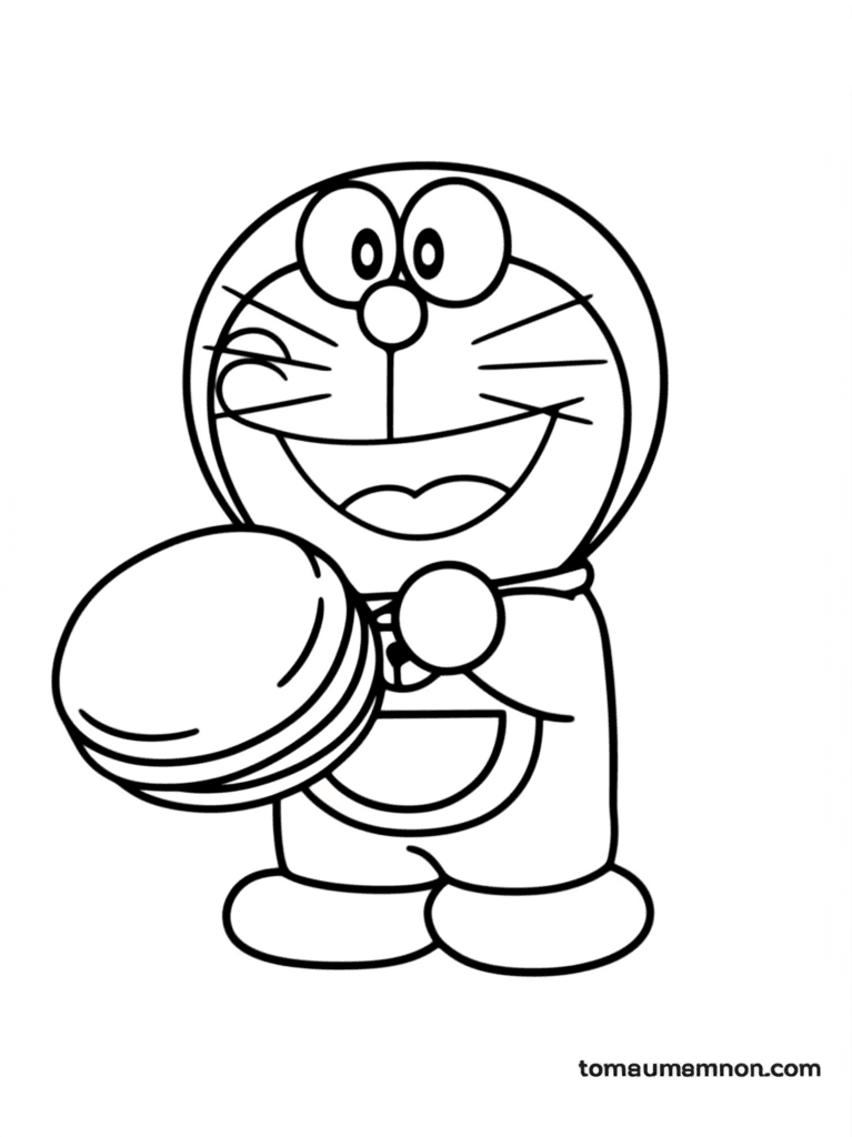 Tô Tượng Doremon Bảng màu đa dạng cho bé