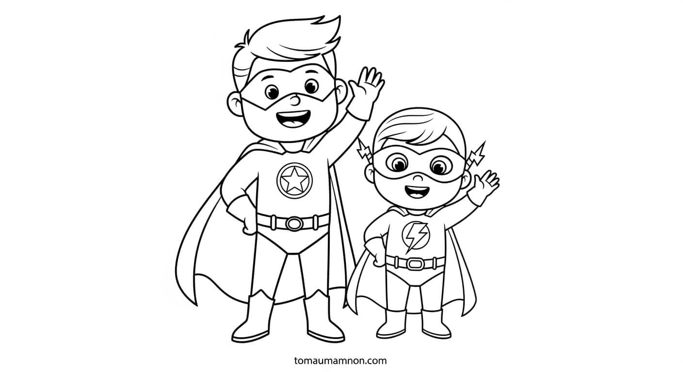 siêu nhân đầy màu sắc