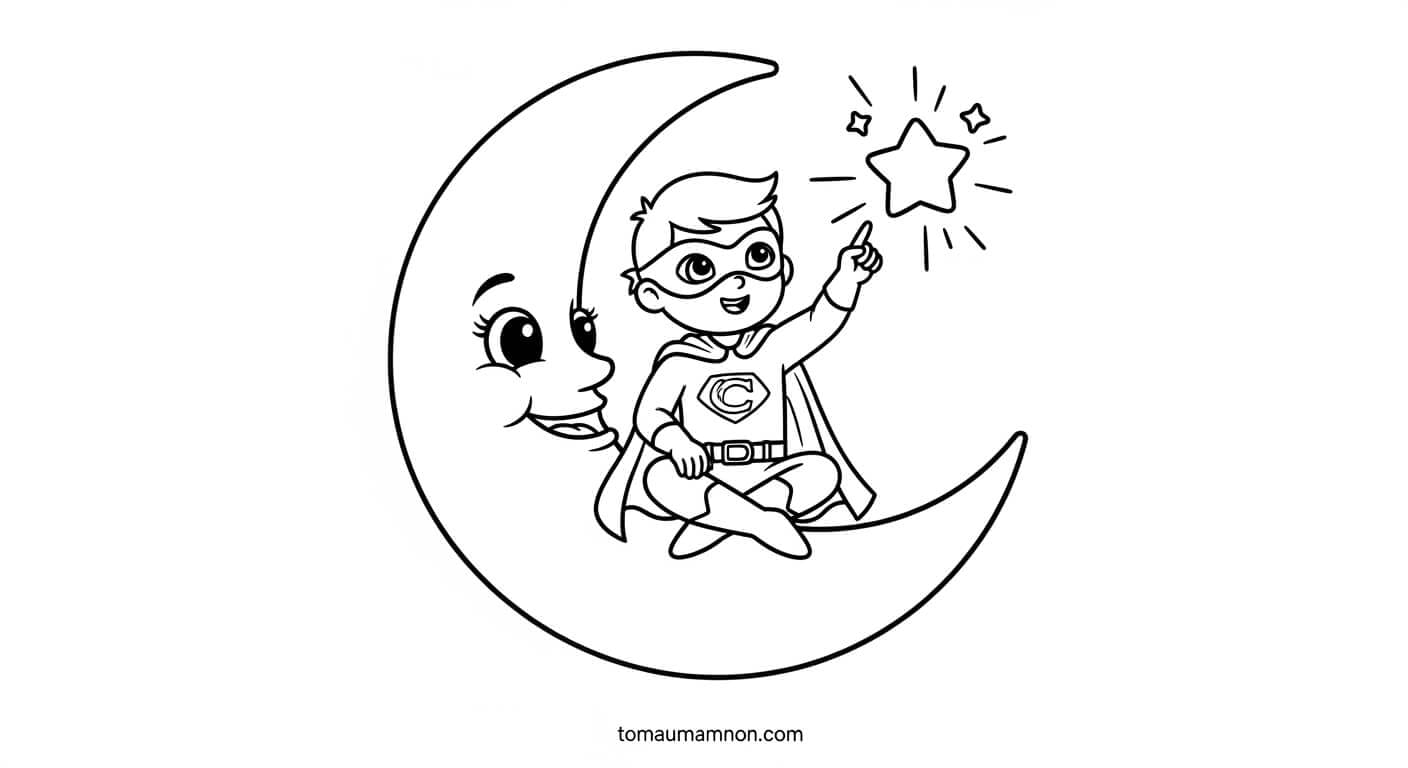 bé tập trung tô tượng