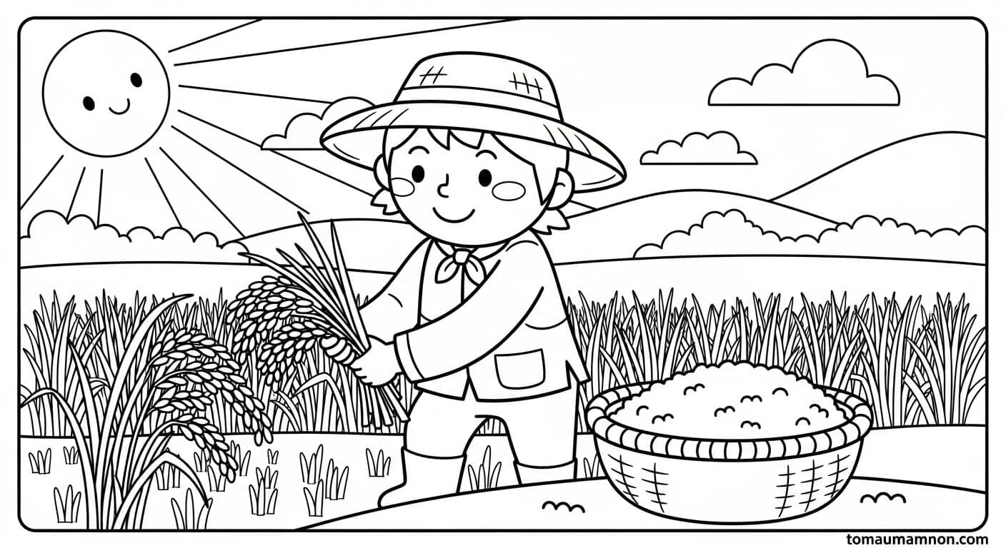 Đồng lúa trải dài