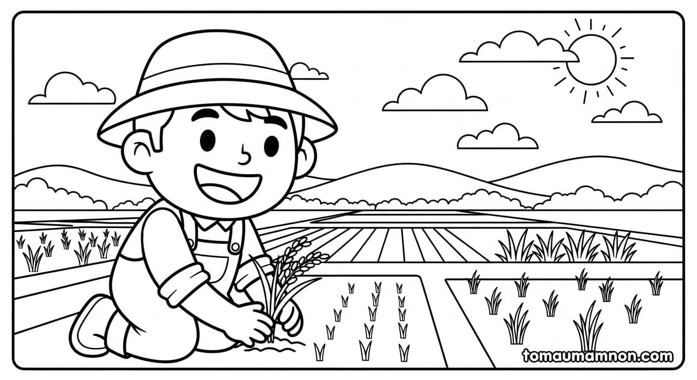 Cánh đồng lúa xanh ngát