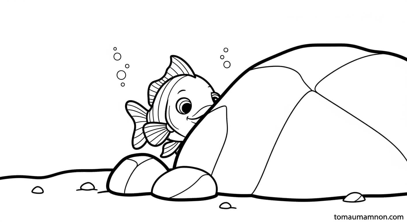 tranh con cá tươi vui