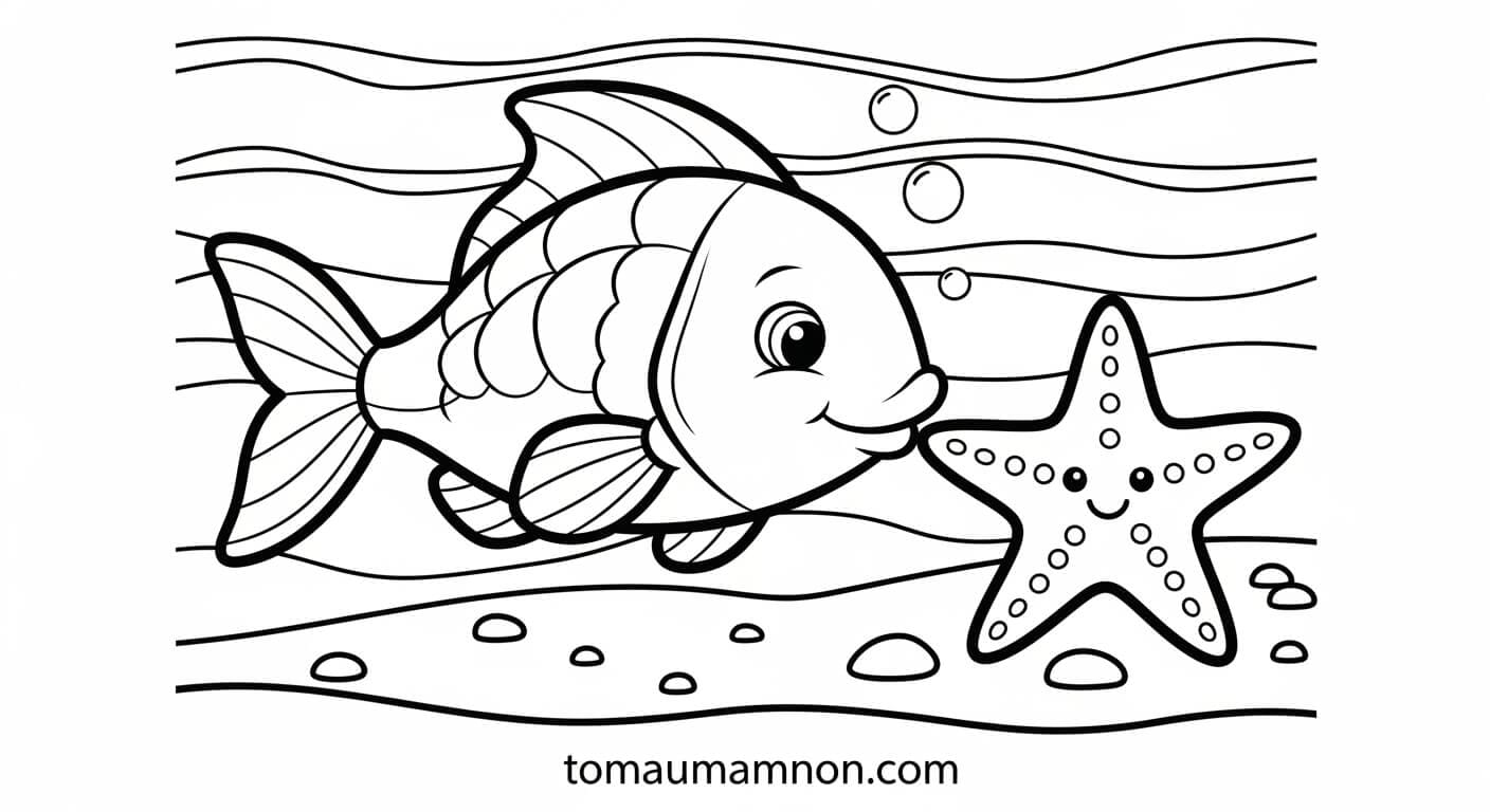 tranh con cá sặc sỡ