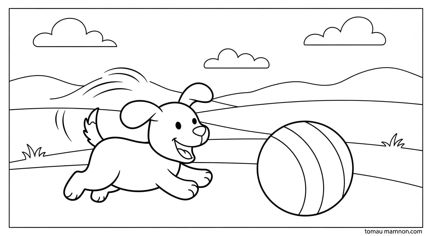 Chú chó nhỏ ngồi