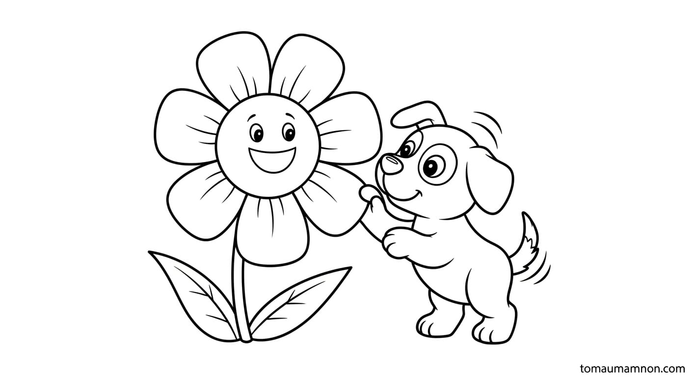 Chó con với xương