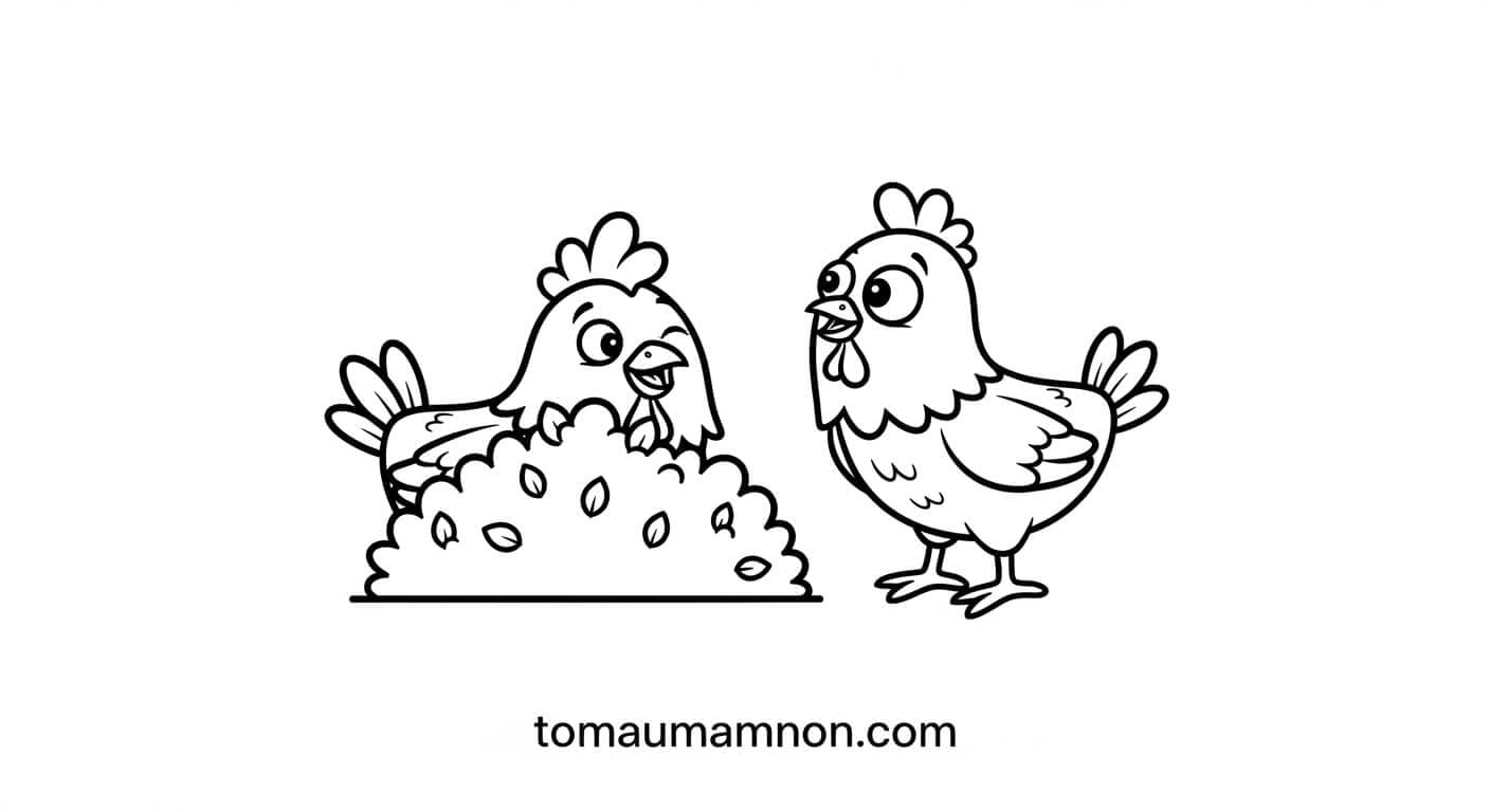 Chú gà dễ thương