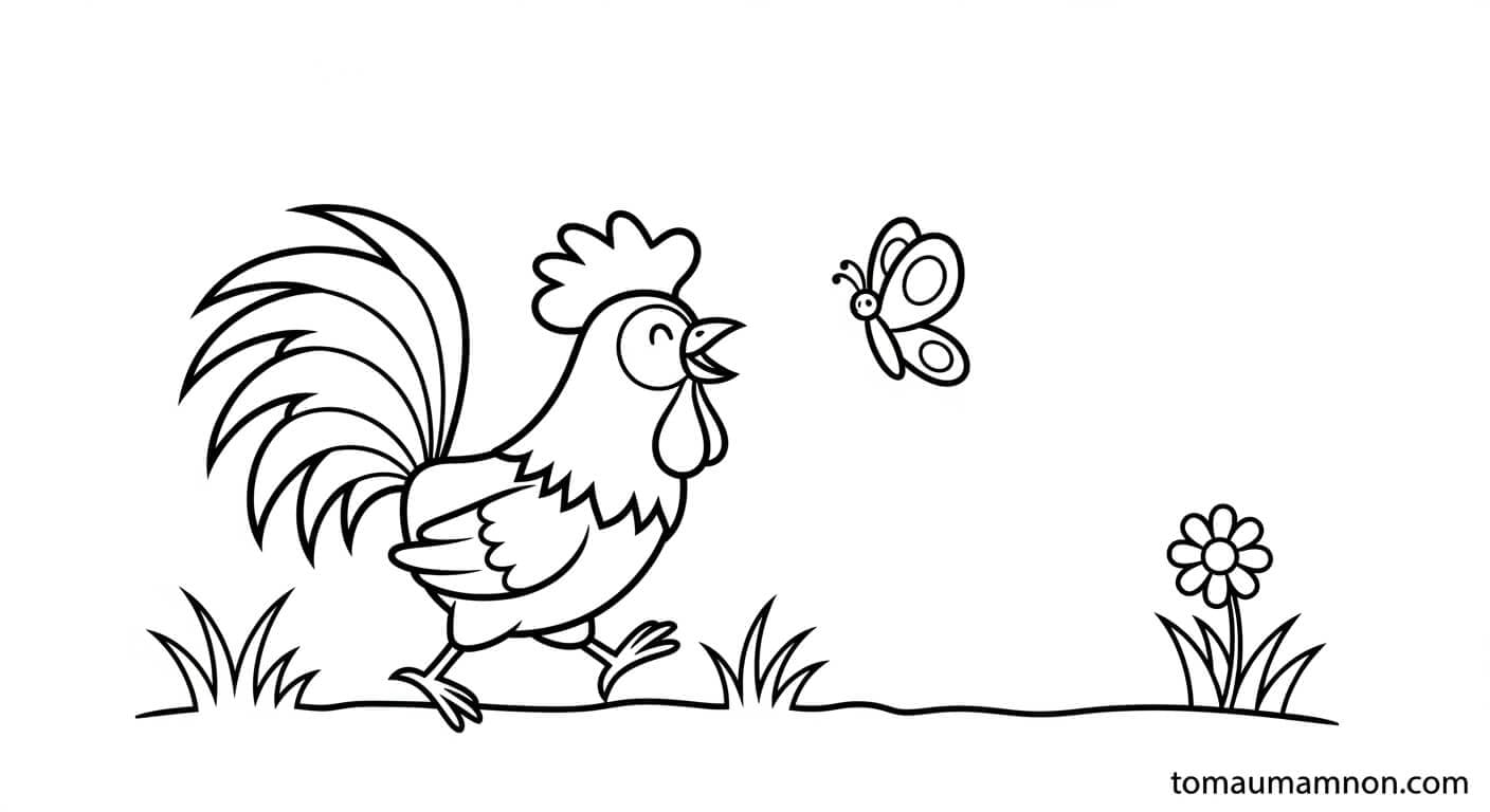 Cả đàn gà vui vẻ