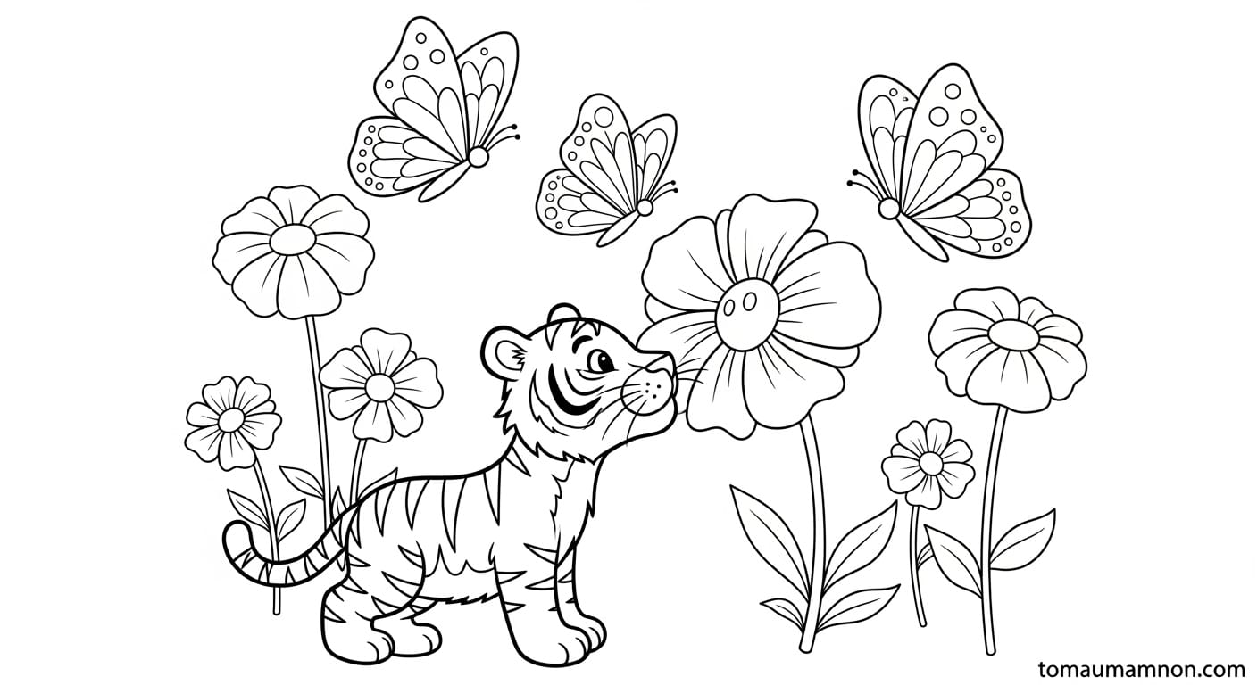 Hổ con đáng yêu