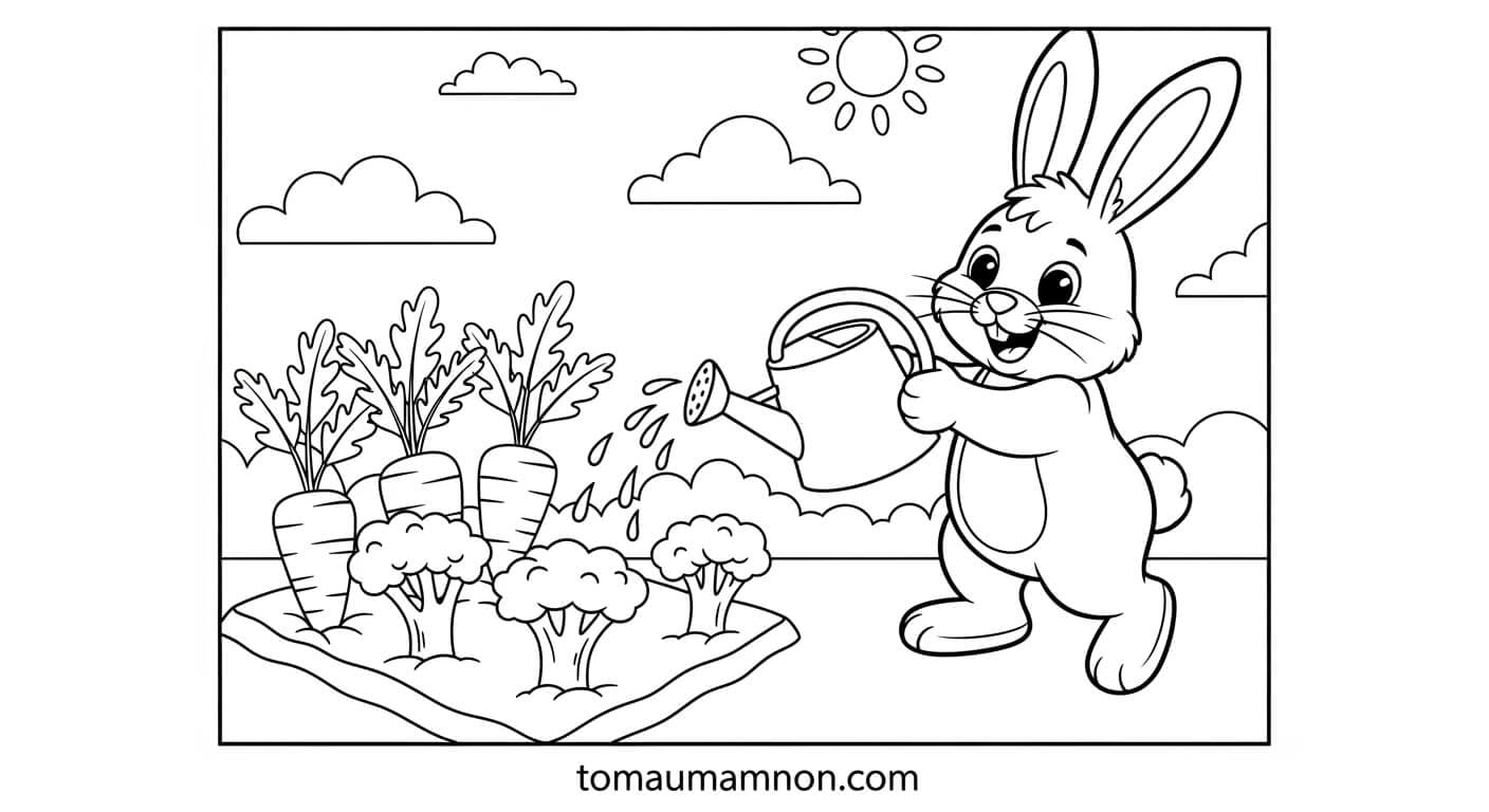 Tranh Đồ Ăn Chiếc bánh xinh xắn