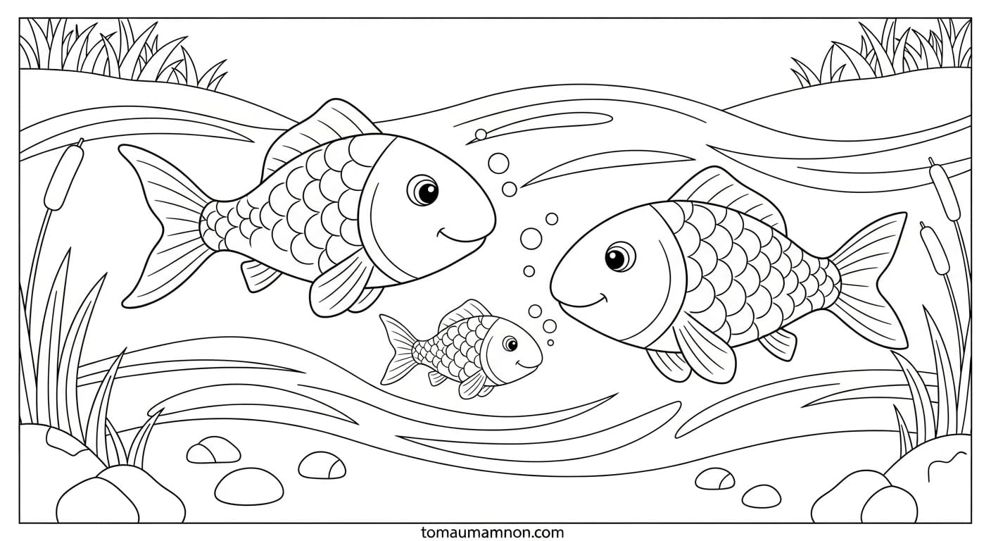 Tranh Đông Hồ Cá Chép Tranh Đông Hồ Cá Chép 5