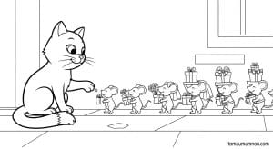 tranh dong ho dam cuoi chuot 1