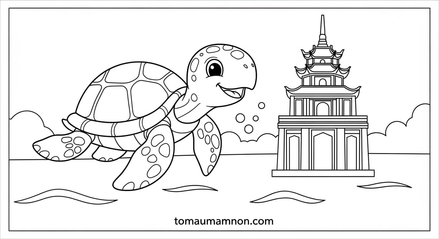 Tranh hồ trong hoàng hôn