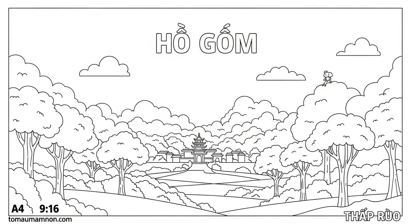 Tháp Rùa trên hồ