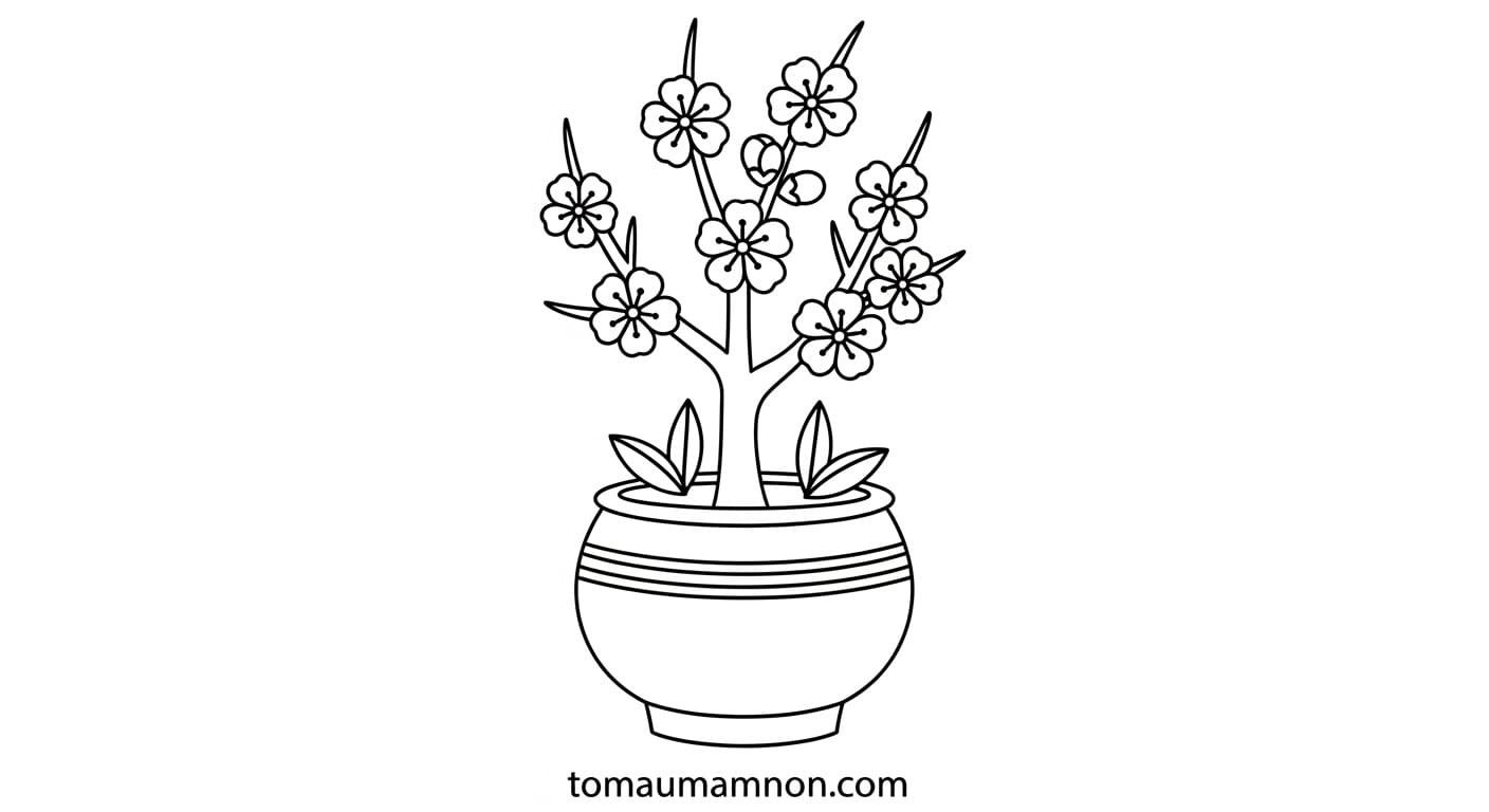 Tranh Hoa Đào Hoa đào ngày xuân