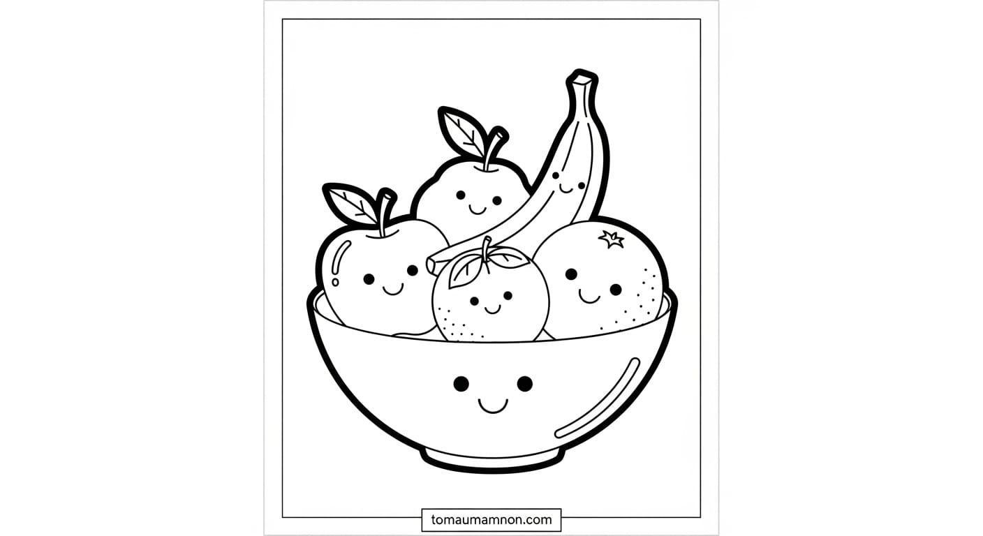 hình vẽ dâu tây vui nhộn