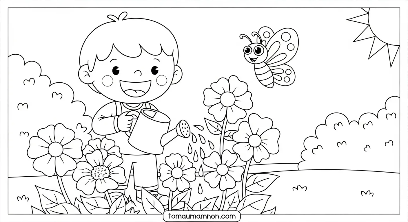 Tranh Mùa Xuân hoa mùa xuân