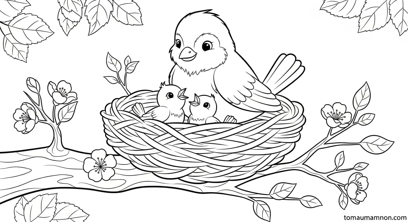 chim chóc trên cành