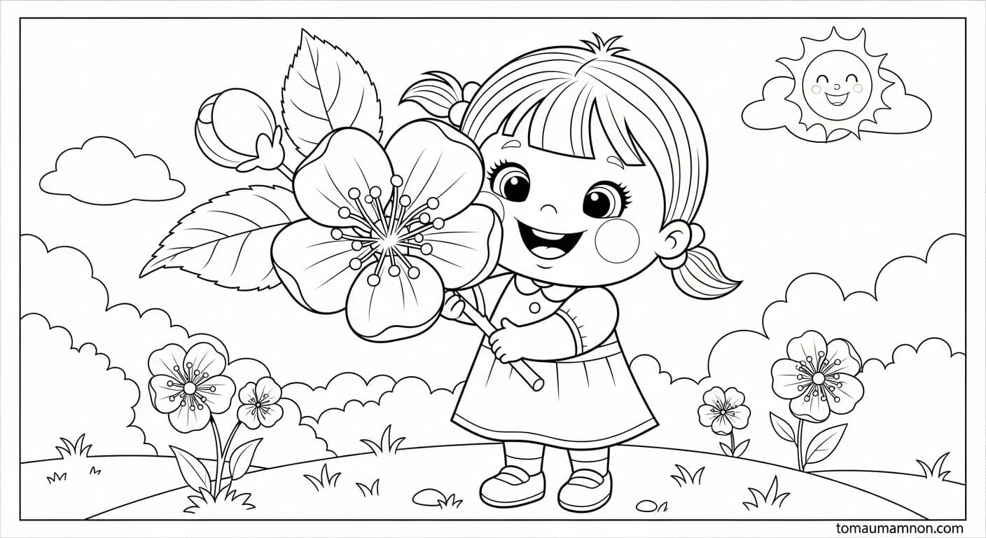 Tranh Mùa Xuân Những chú cừu non trên đồng cỏ