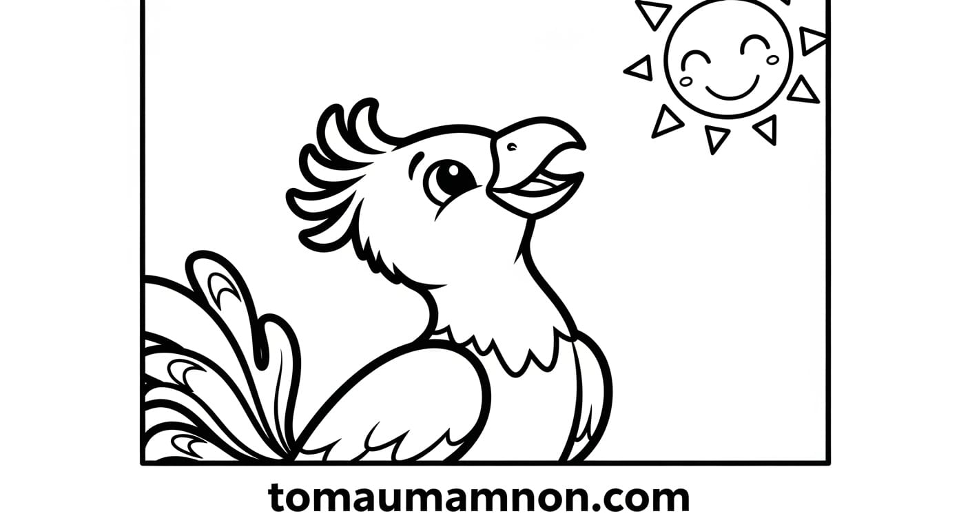 phượng hoàng đang tung cánh