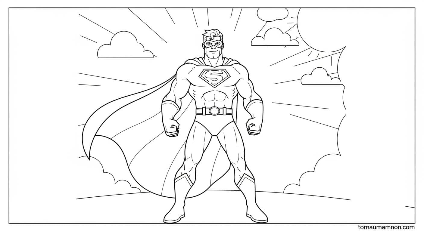 Tranh Siêu Nhân Siêu nhân nhí vui nhộn