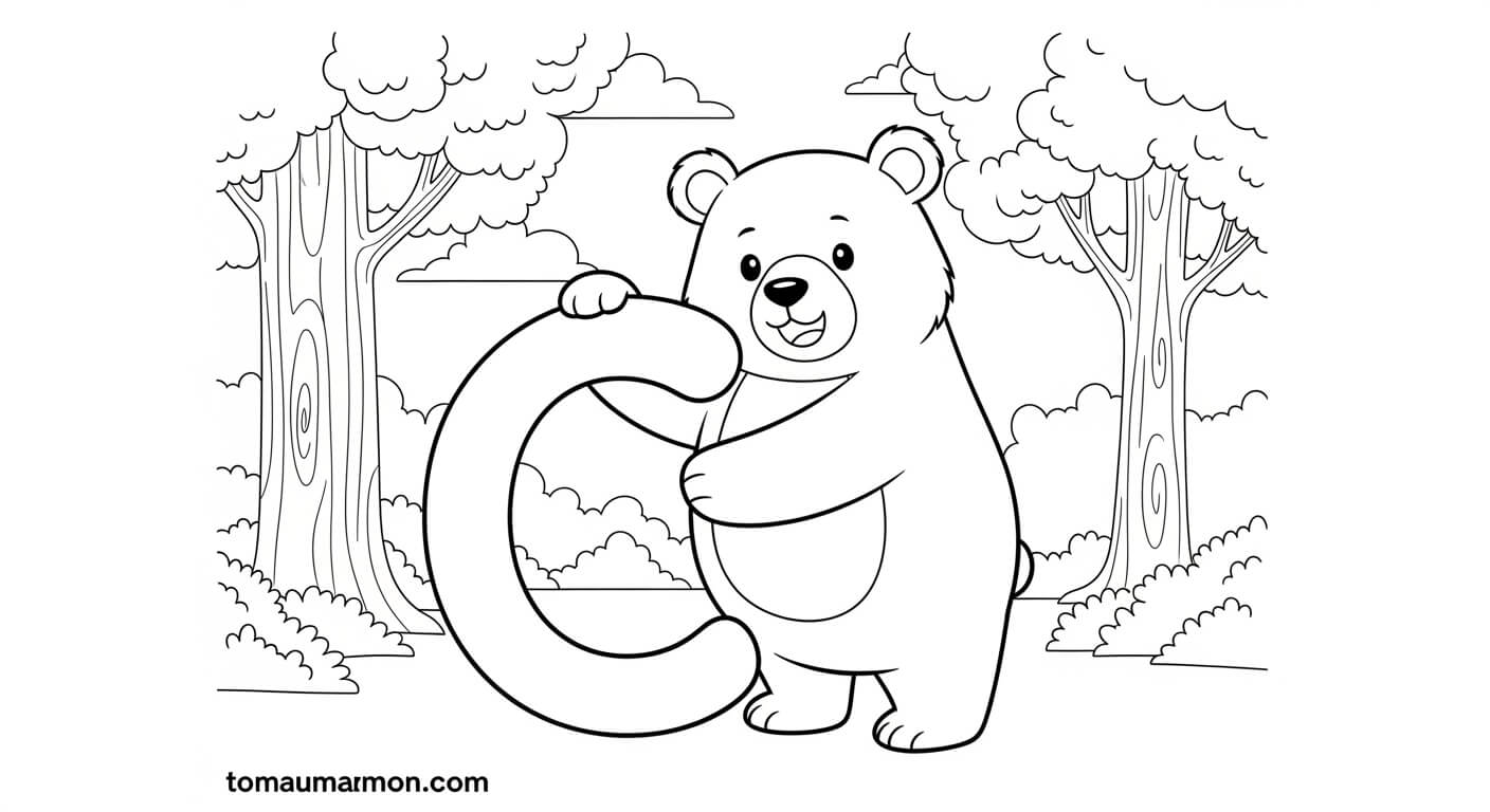 Chữ B với hình ảnh minh họa đẹp