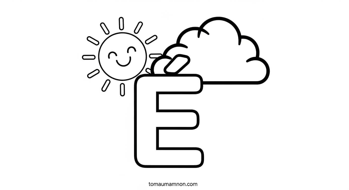 Bé tô chữ D đầy màu sắc