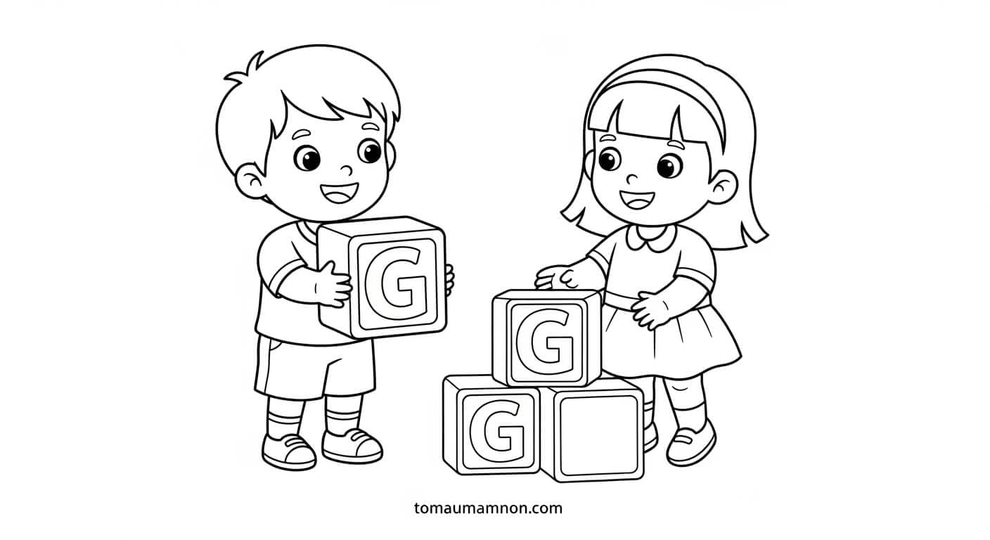 Chữ E nổi bật với màu