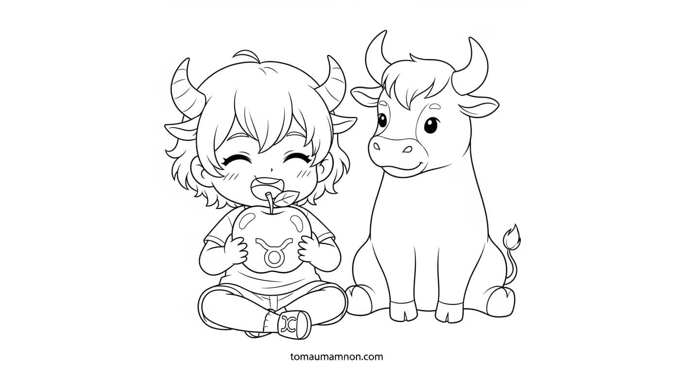 tranh to mau anime 12 cung hoang dao 1