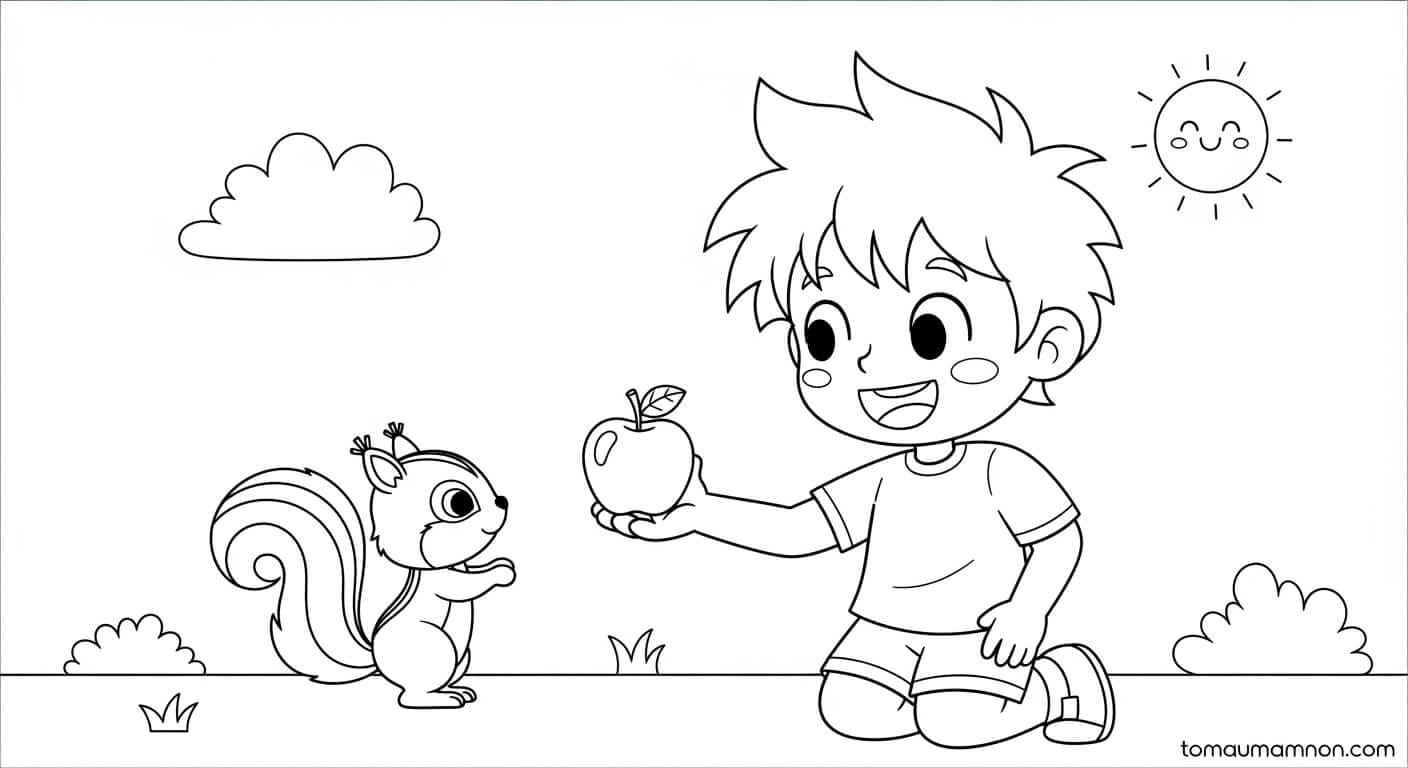 Tranh Tô Màu Anime Boy anime boy đội mũ