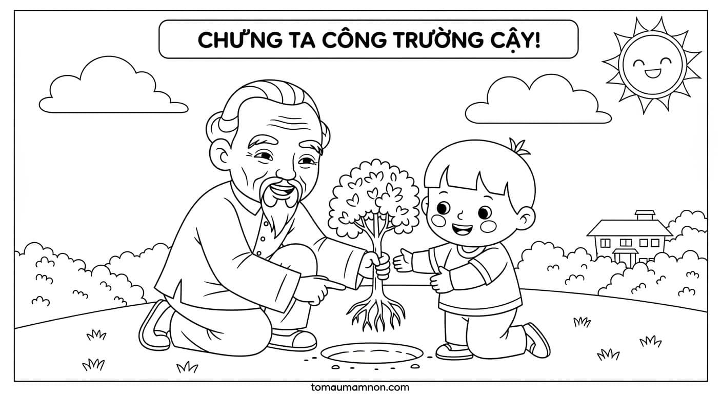 Bác Hồ trồng cây
