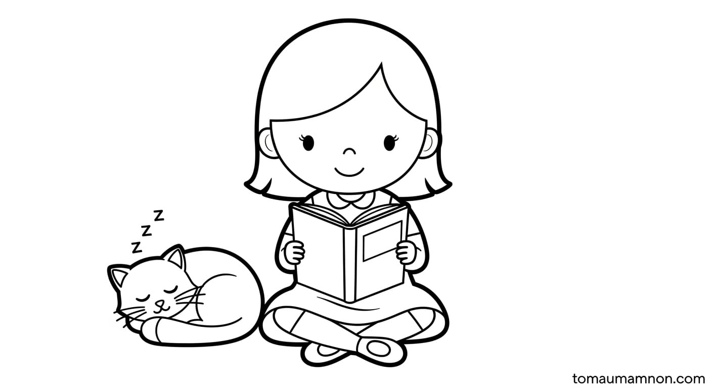 Tranh Tô Màu Bạn Gái Bạn gái đi dạo