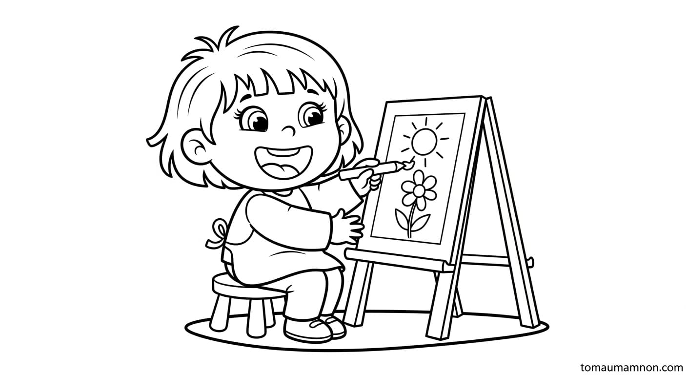 Tranh Tô Màu Bạn Gái Bạn gái và bạn thân