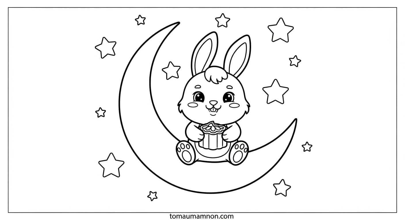 tranh to mau banh trung thu 1