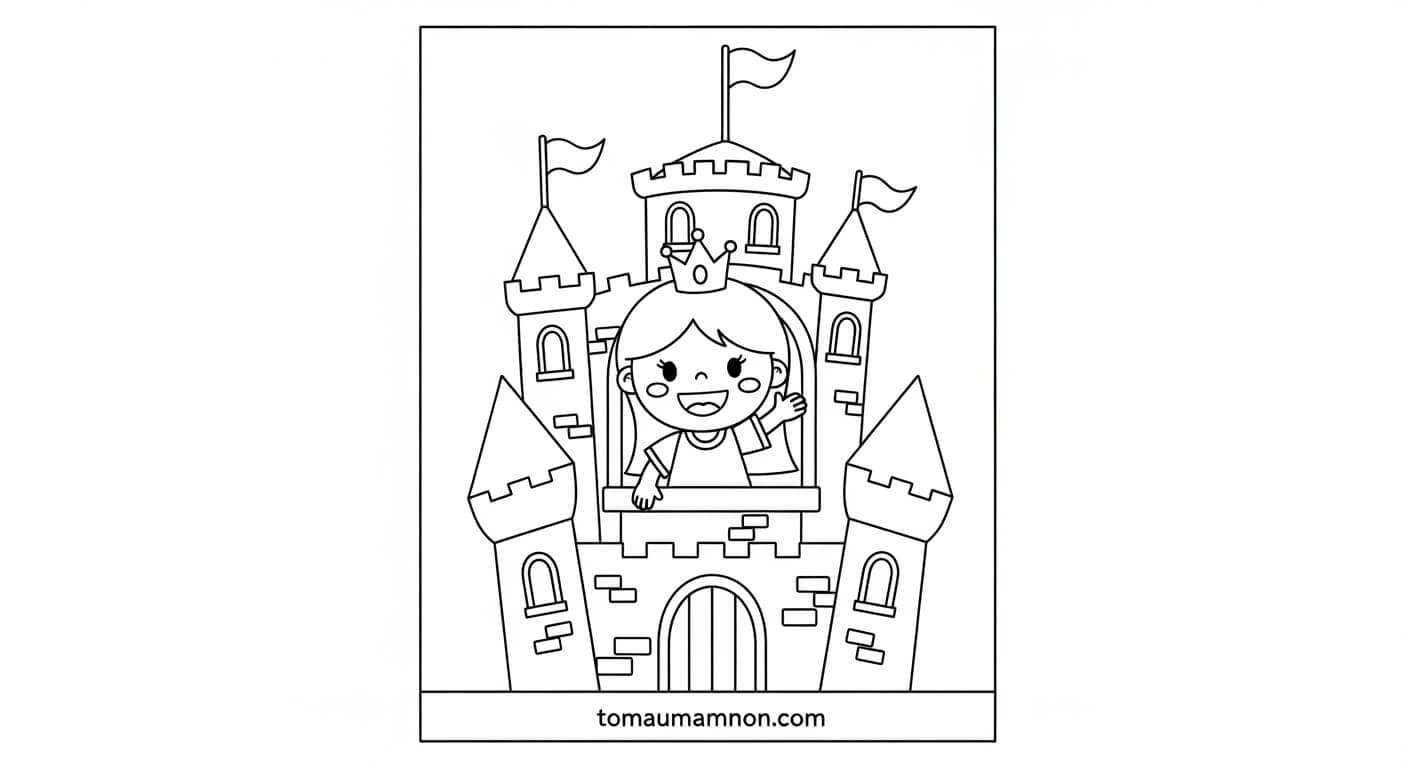 Tranh Tô Màu Bé Trai Bé Gái Bé trai chơi thể thao