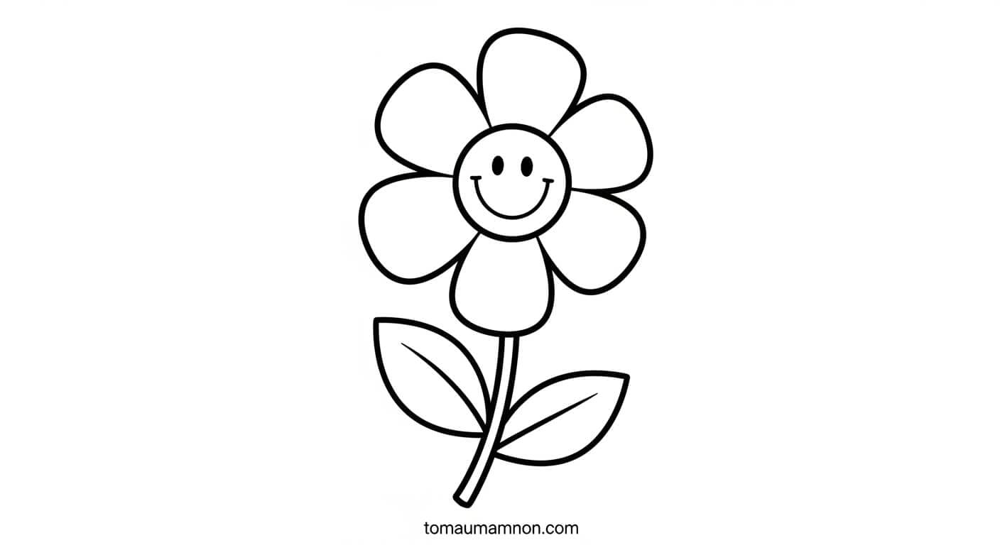 tranh bông hoa năm cánh