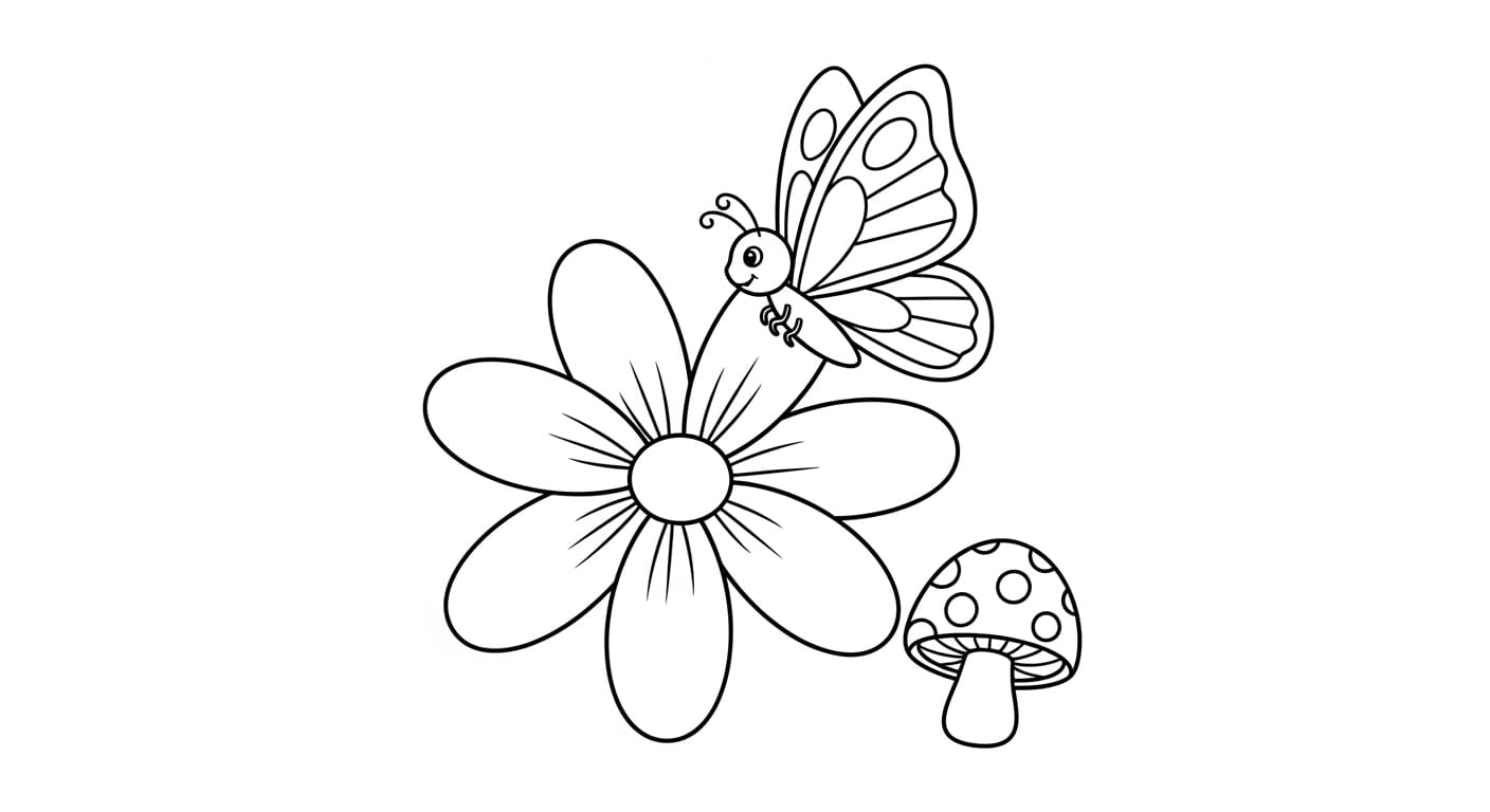 Tranh Tô Màu Bông Hoa 6 Cánh những cánh hoa màu sắc