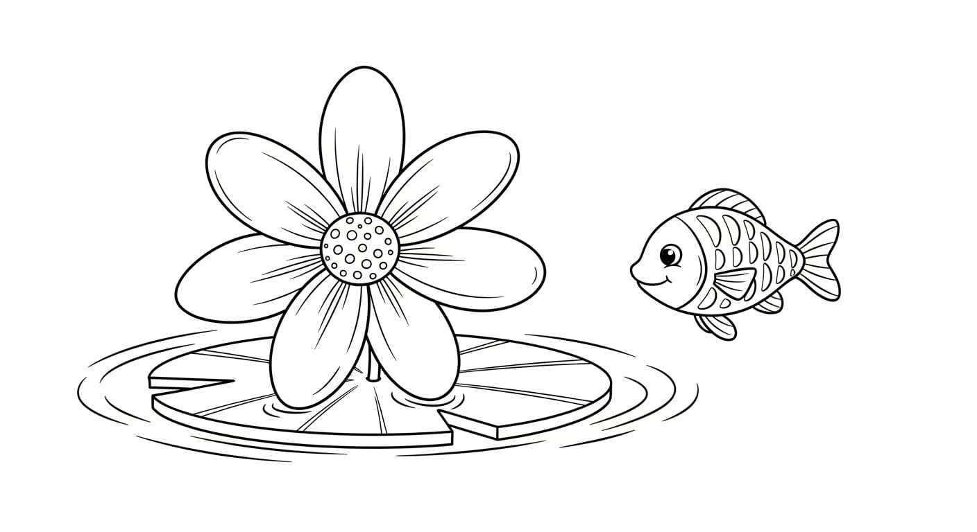 Tranh Tô Màu Bông Hoa 6 Cánh cánh hoa rực rỡ