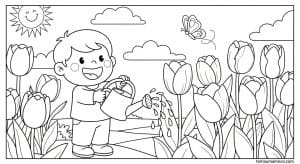 tranh to mau cac mua trong nam 1