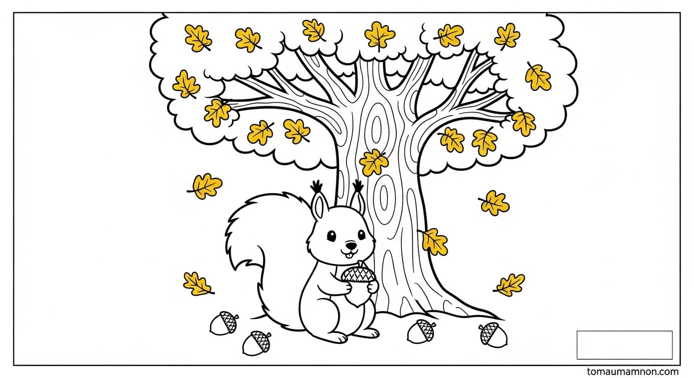 Tranh Tô Màu Các Mùa Trong Năm Hoa cúc mùa xuân