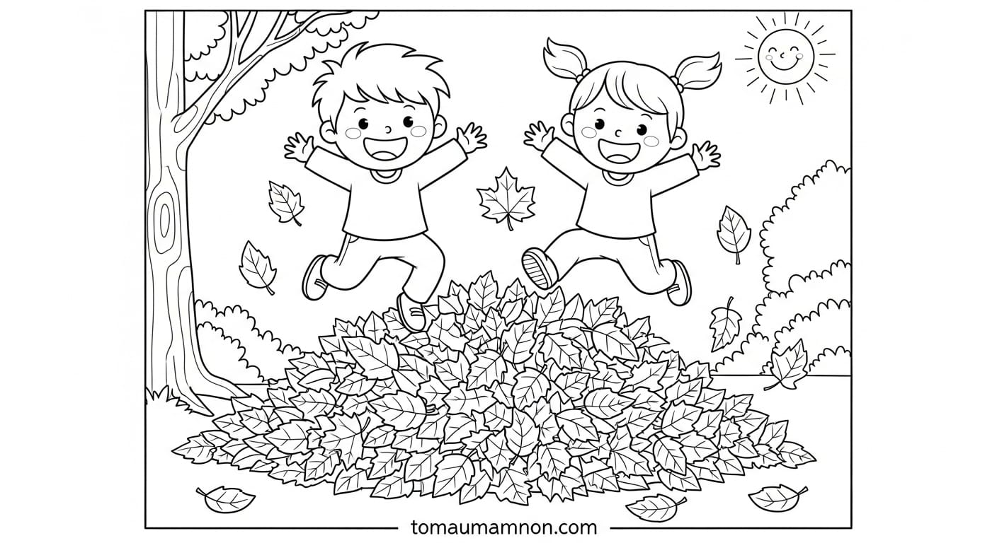 Tranh Tô Màu Các Mùa Trong Năm Biển xanh mùa hè