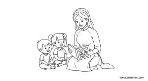 tranh to mau co giao mac ao dai 1