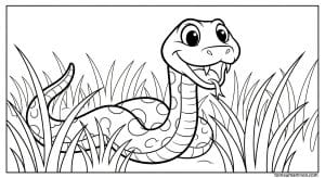 tranh to mau con ran 1