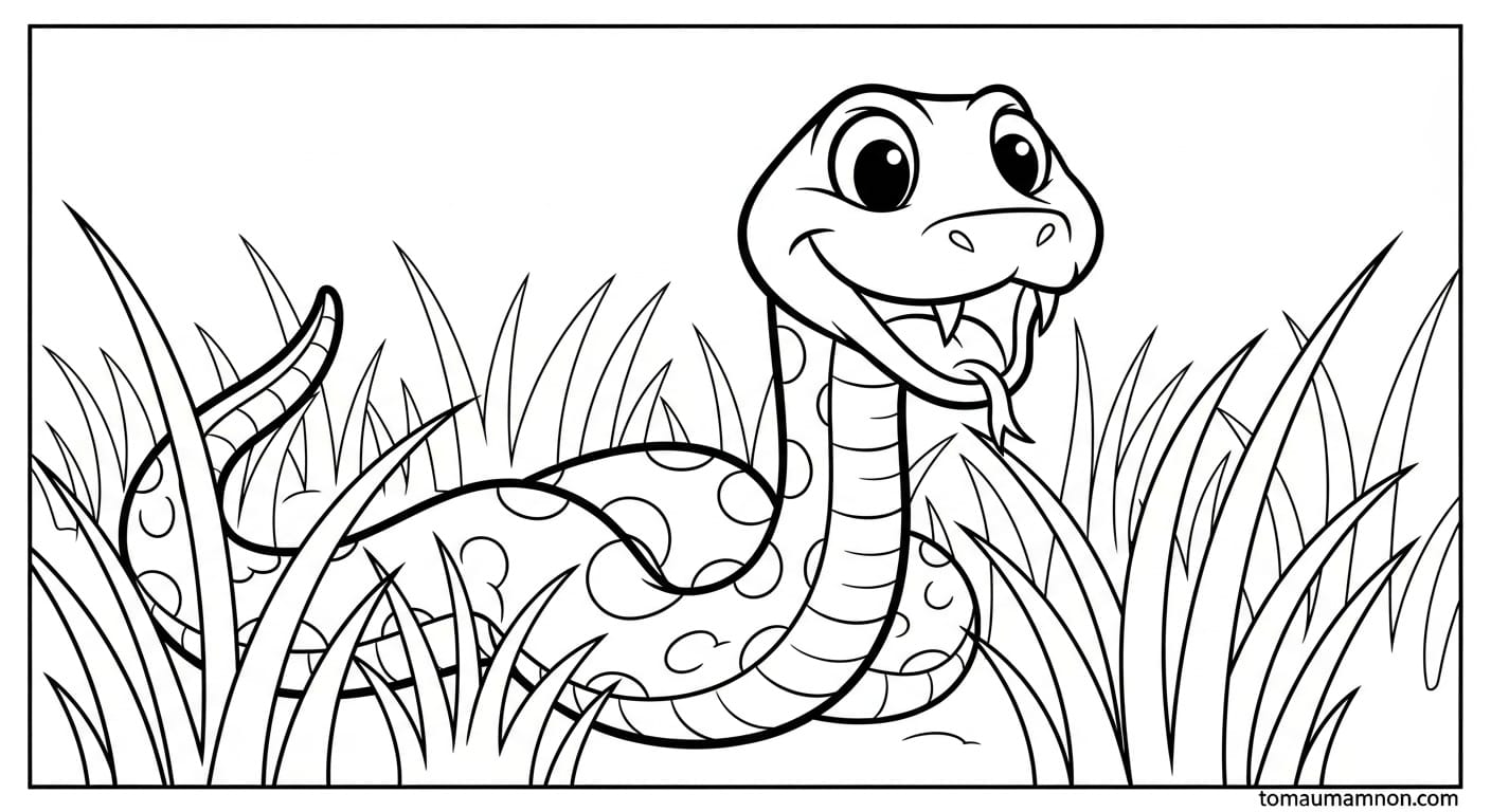 tranh to mau con ran 1