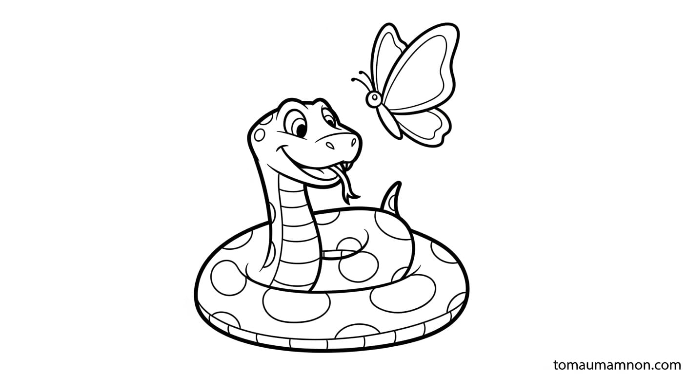 Con rắn với hoa lá