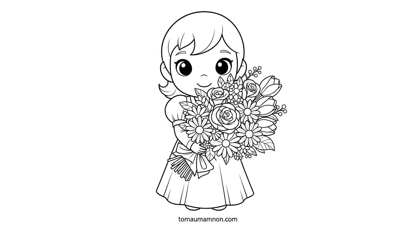 Tranh Tô Màu Công Chúa Ori Công chúa Ori cười duyên