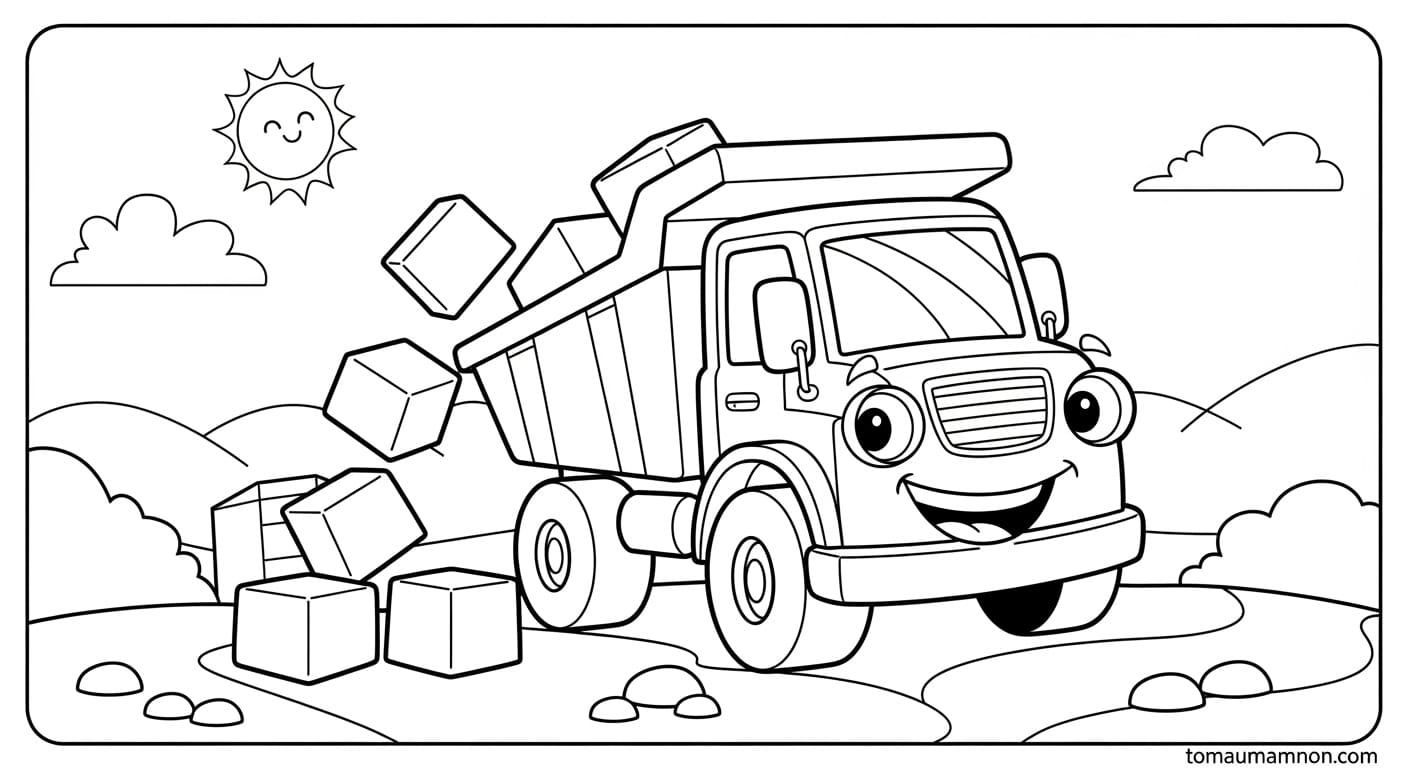 Tranh Tô Màu Giao Thông thuyền buồm trên biển