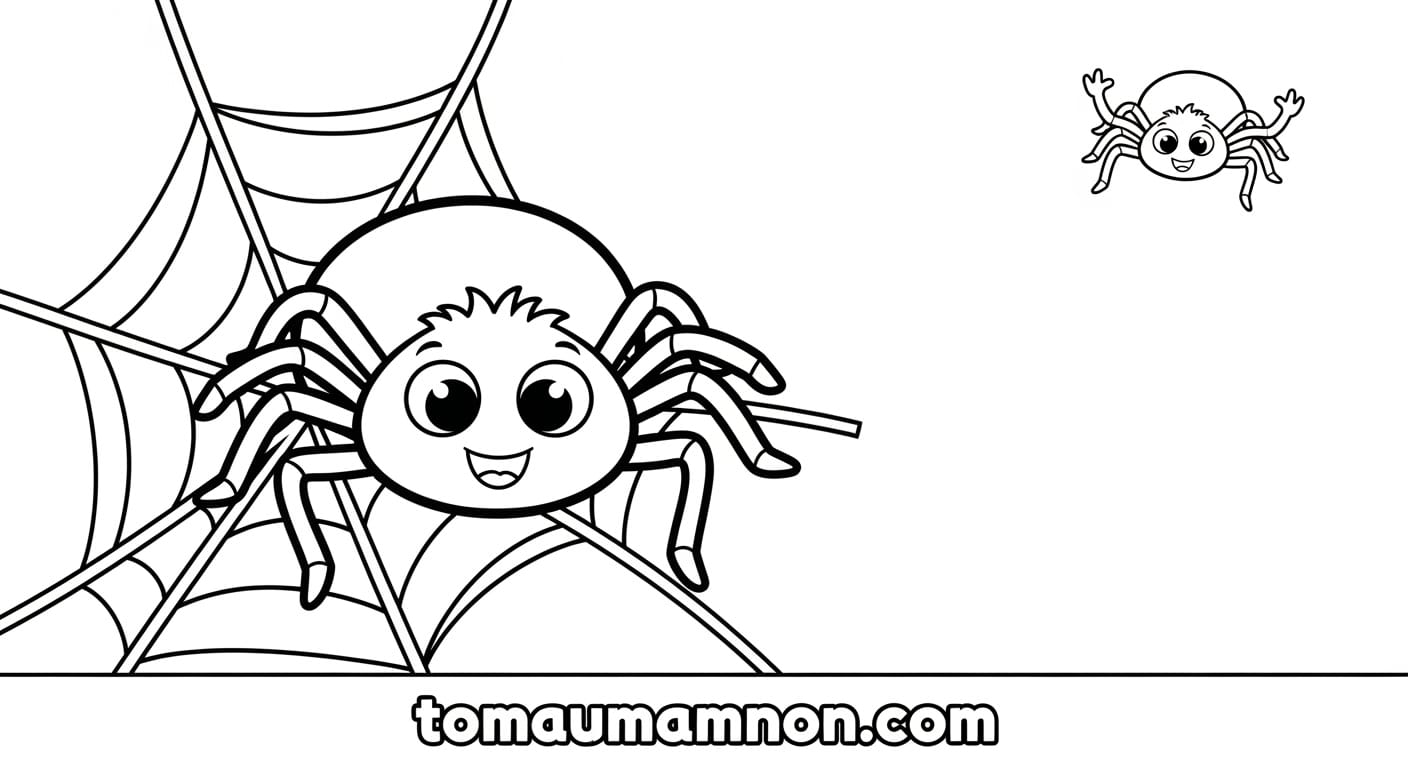 Tranh Tô Màu Halloween Xương rồng ma quái