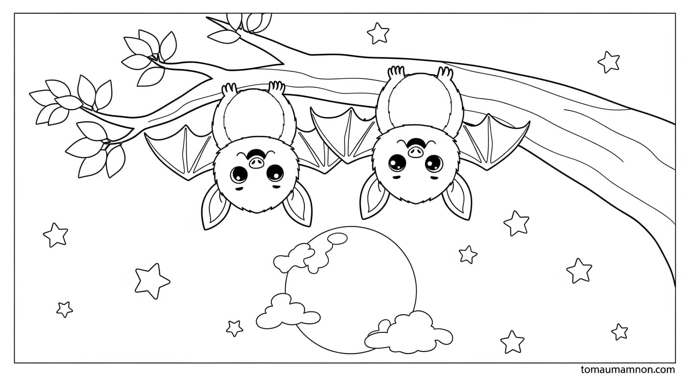 Tranh Tô Màu Halloween Bóng ma vui nhộn