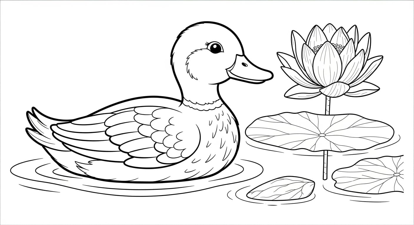 tranh tô màu hoa sen 5