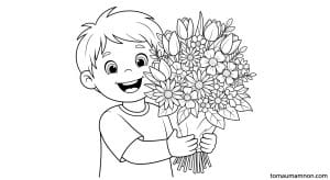 tranh to mau hoa tang me 1